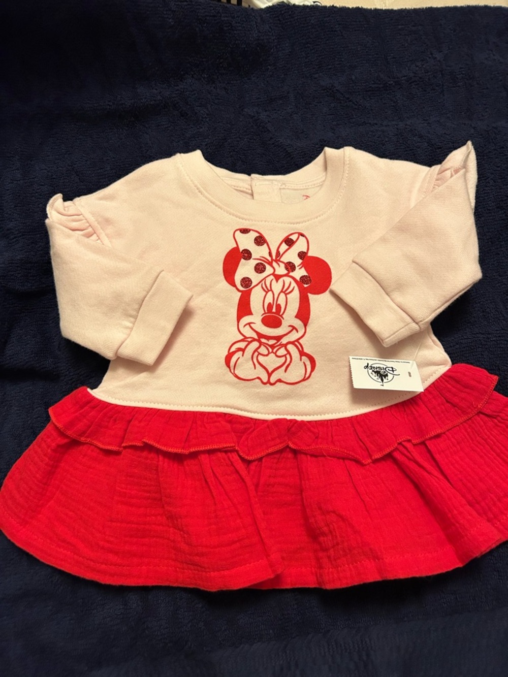 Disney Pink and Red Minnie Mouse Casual Dress